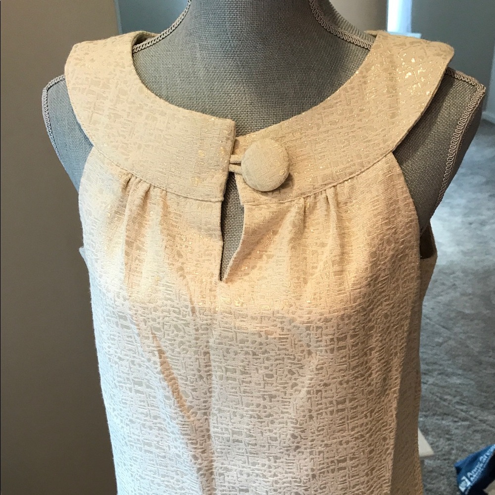 BB Dakota gold retro style dress medium